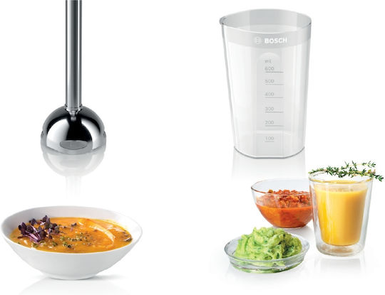 Bosch CleverMixx Hand Blender With Stainless Steel Rod 600W Black