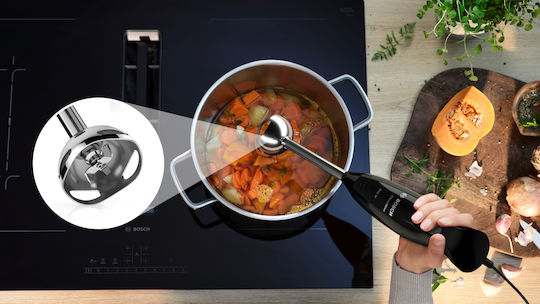 Bosch CleverMixx Hand Blender With Stainless Steel Rod 600W Black