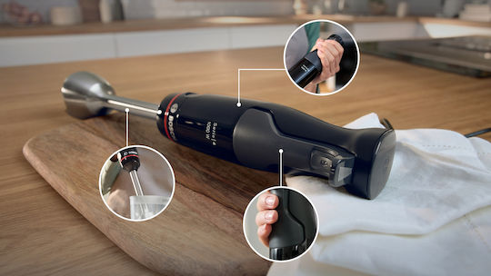 Bosch Serie 4 Blender de Mână cu Tijă din Inox 1000W Negru
