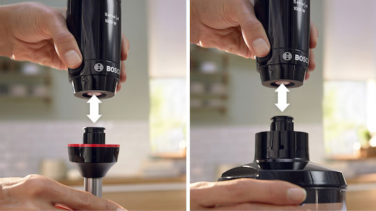 Bosch Serie 4 Blender de Mână cu Tijă din Inox 1000W Negru