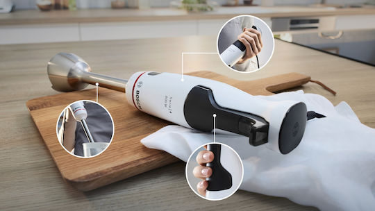 Bosch Hand Blender with Inox Rod 800W White
