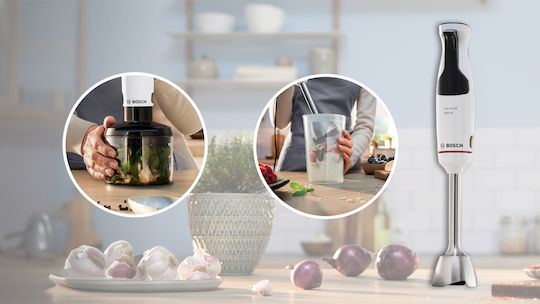 Bosch Hand Blender with Inox Rod 800W White