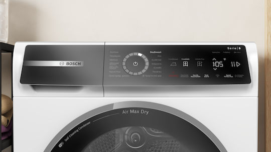 Bosch Serie 8 Στεγνωτήριο 9kg με Αντλία Θερμότητας