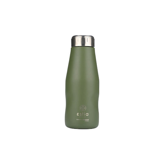 Estia Travel Flask Save the Aegean Ανακυκλώσιμο Μπουκάλι Θερμός Ανοξείδωτο BPA Free 350ml Forest Spirit