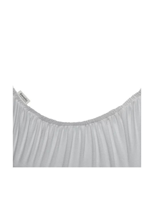 Lionelo Set Lenjerii de Pat pentru Bebeluși pentru Leagăn din Bumbac cu Elastic Albe 28x70cm