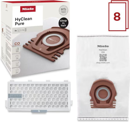 Miele Co Allergy Xl Hyclean Pure Staubsaugerbeutel 8Stück Filter 12694930