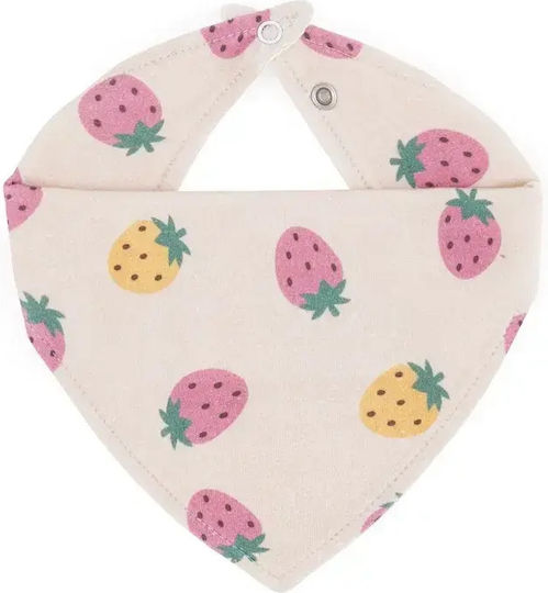 Petite & Mars Bandana Material Textil Bej/Roz Pentru 3 Luni+ 2 Bucăți