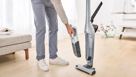Bosch Rechargeable 2 in 1 Stick & Handheld Vacuum 21.6V Silver BCH3K2301
