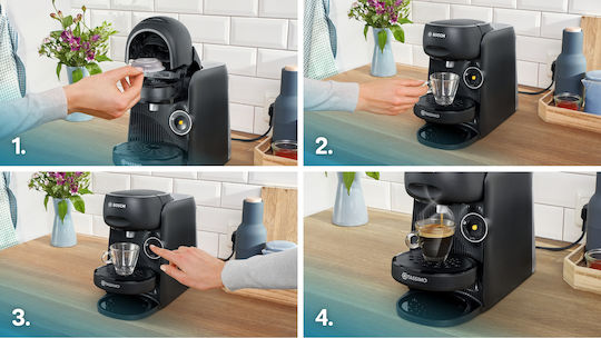 Bosch Pod Coffee Machine Tassimo Pressure 3.3bar Black