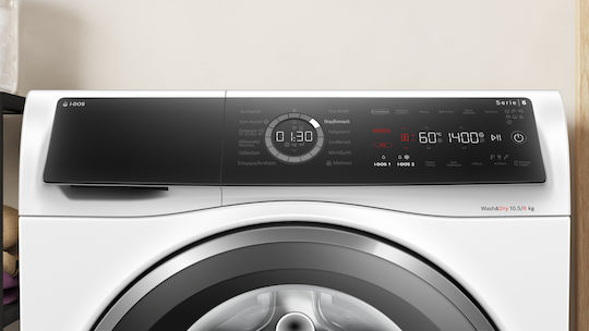 Bosch Πλυντήριο-Στεγνωτήριο Ρούχων 10.5kg/6kg Ατμού 1400 Στροφές με Wi-Fi