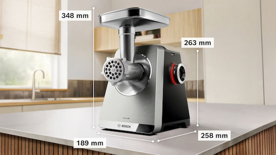 Bosch Μηχανή Άλεσης Κιμά 2500W Λευκή