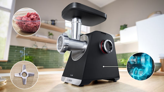 Bosch Машина за мелене на месо 500W Черен