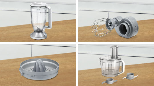 Bosch MultiTalent 8 Multifunctional Food Processor 1100W With 3.9lt Bowl And White Blender Jug