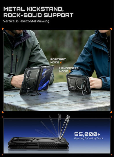 Supcase Back Cover Metallisch Schwarz Für Galaxy Z Fold 8