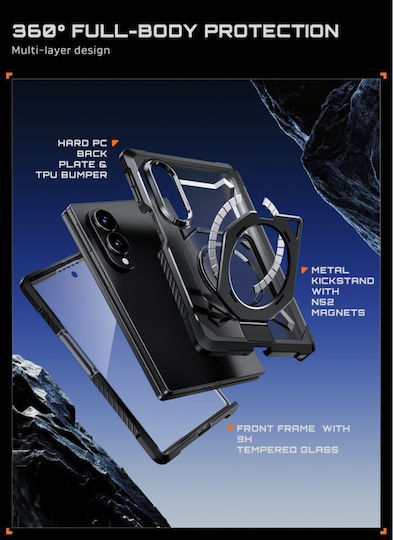 Supcase Back Cover Metallisch Schwarz Für Galaxy Z Fold 8