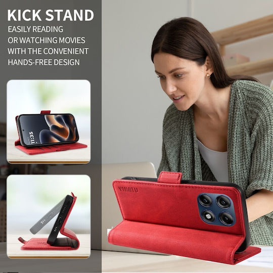 Yikatu Wallet Red (Moto G47)