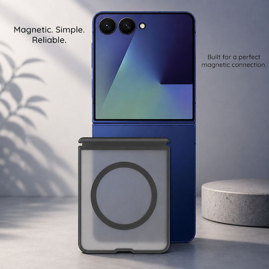 Blueo Back Cover Leather Grey (Galaxy Z Flip8)
