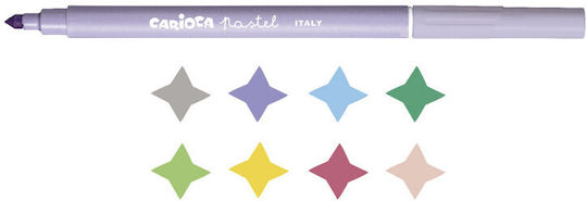 Carioca Pastel Bullet Tip 8 Μαρκαδόροι