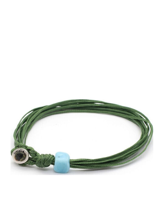 Βραχιόλι "irmelia Knot Single Loop" Χακί