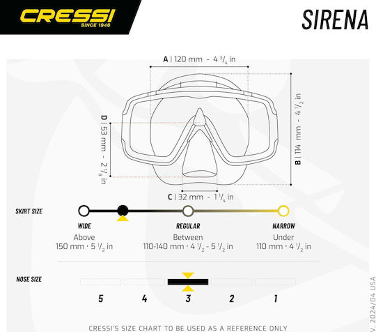 CressiSub Sirena + Island 2.0 Combo Diving Mask with Snorkel Clear Aquamarine