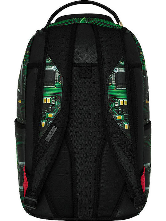 Sprayground Schulranzen Rucksack für Junior High-High School mit Flaschenhalter African Intelligence Rewired & Inspired 29 x 15 x 45cm