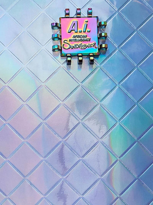 Sprayground School Backpack Junior High-High School with Water Bottle Holder African Intelligence Mermaid Scales 29 x 15 x 45cm