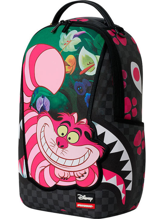 Sprayground School Backpack Junior High-High School with Water Bottle Holder Disney Cheshire Cat Reveal 29 x 15 x 45cm