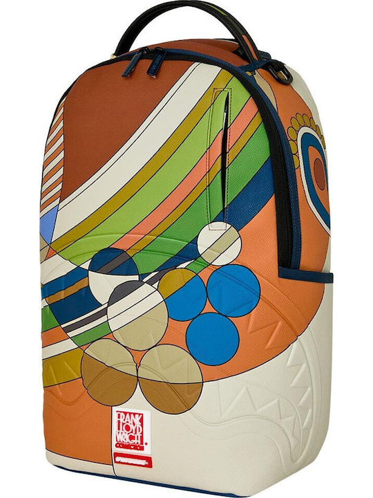 Sprayground Ученическа Раница Гимназия с Джоб за Бутилка Frank Lloyd Wright Mid Modern Swirl 29 x 15 x 45см