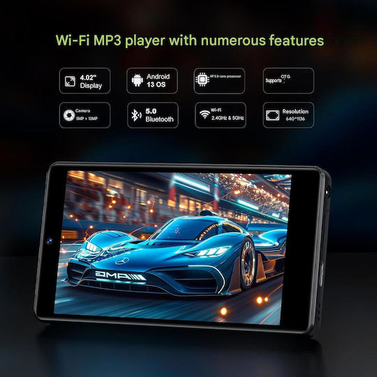 Smart MP4 Player 96GB cu Ecran Tactil 4.02" Negru
