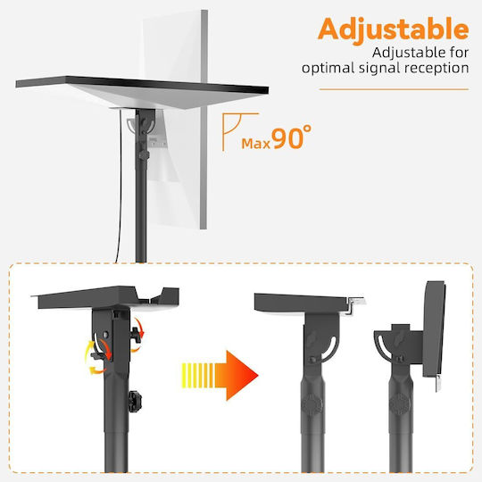 Starlink Gen 3 Suport Antenă Reglabil Trepied 90–180° Înălțime 134 Cm Oțel Inoxidabil Ultra-stabil Cu țăruși Portabil Camping Curte Călătorie