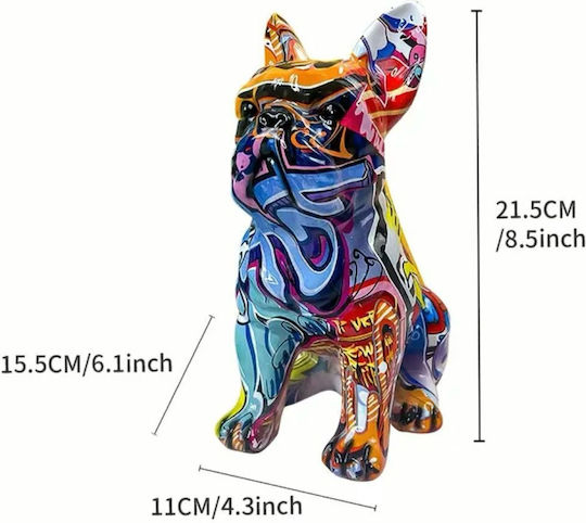Figurină Decorativă Câine Din Polirosină 15.5x11x21.5cm