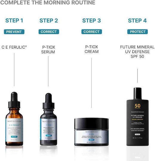 SkinCeuticals P-TIOX Anti-Aging Gesichtsfeuchtigkeitscreme mit Peptide 48ml
