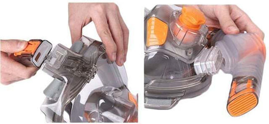 Thenice Full Face Orange Diving Mask