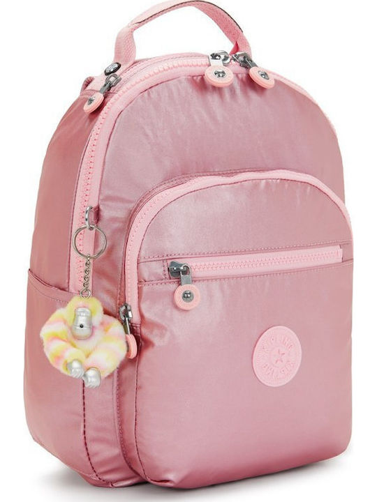 Kipling School Backpack with Water Bottle Holder Pink 14L 25.5 x 16 x 35cm