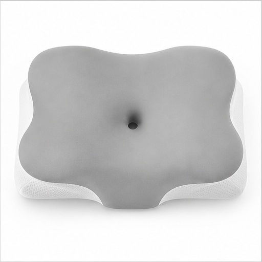 Perna Medicală Pentru Gât Spumă De Memorie 64x38x13cm Gri