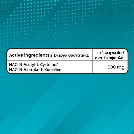 Immortal Nutrition NAC 600 600mg Supliment pentru Stres 100 Capsule