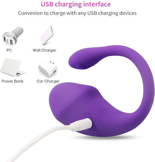 Mini Clitoral Vibrator With Remote Control Purple