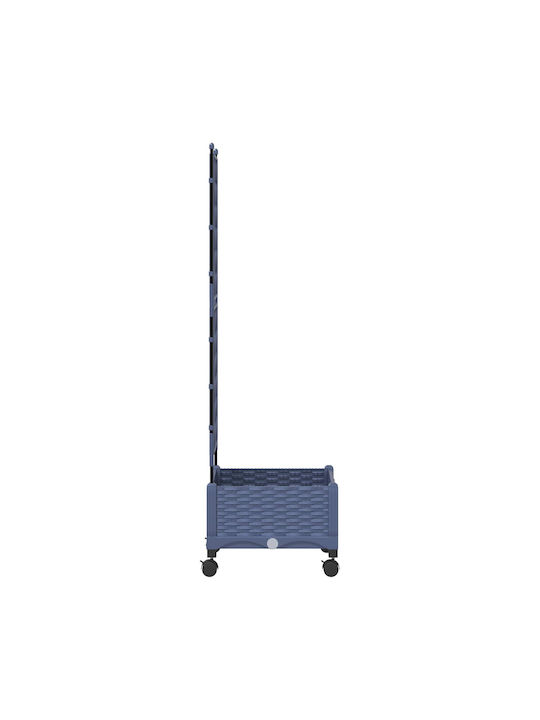 vidaXL Kunststoff Blumentopf Grau 40x40x131,5cm