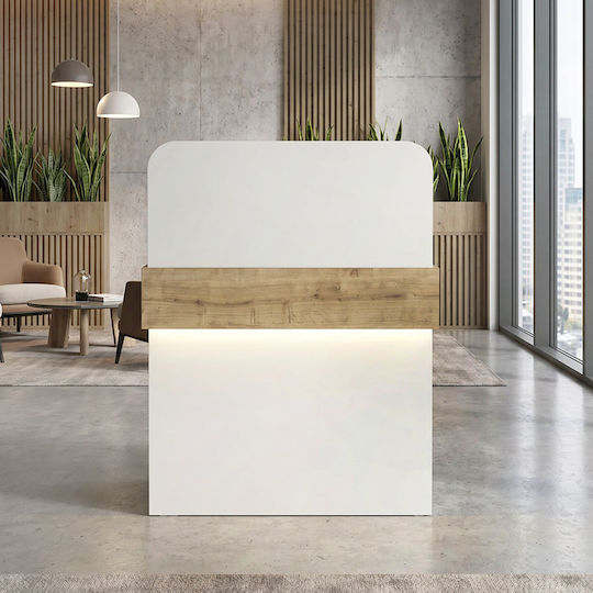 Megapap Professional Reception Desk W90xD43.6xH119.2cm