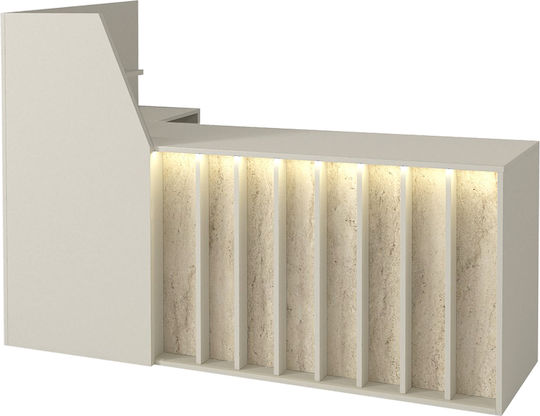 Megapap Професионална Рецепция Д181.2xШ73.2xВ120cm