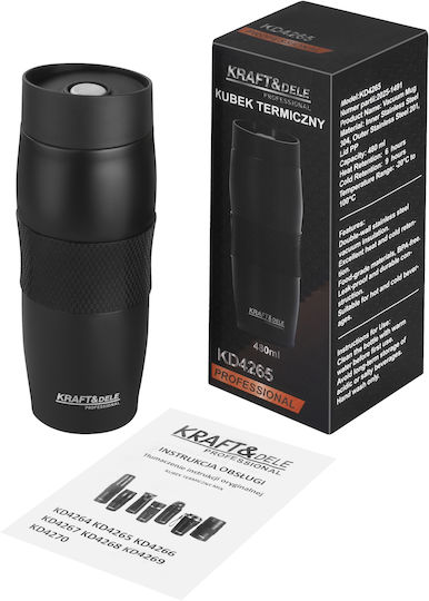 Kraft & Dele Kraft & Dele Thermosflasche Rostfreier Stahl / Kunststoff 480ml Kd4265