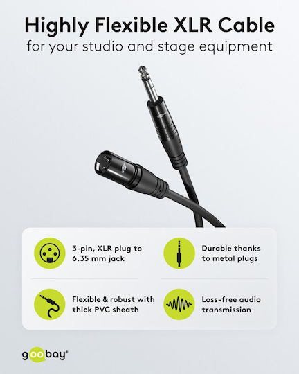 Goobay Goobay XLR-Kabel Männlich Schwarz 5m 80053