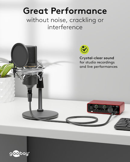 Goobay XLR кабел мъжки - Черен 3m 80052