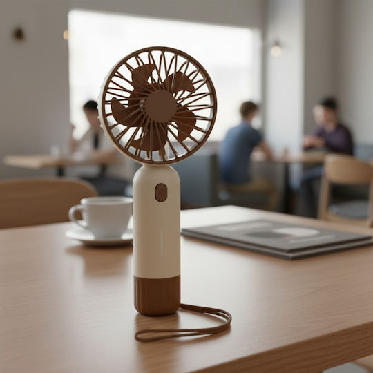 V-store Вентилатор Чанта За Ръка USB Кафяв MJ129-COFFEE
