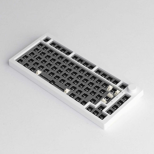 Akko Akko 5075b Via Barebone Gaming Keyboard 75% Ansi Layout Moon White