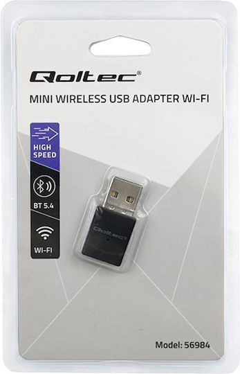 Qoltec SBQTLBBZ6000 Adaptor de Rețea USB cu Conexiune Wireless Wi-Fi 900Mbps
