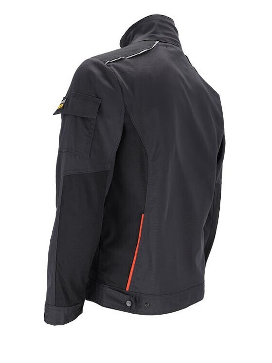 Hanorac De Lucru Pentru Bărbați Forelastic-j 240g/m² Elastic Cu Buzunare Multiple Elemente Reflectorizante