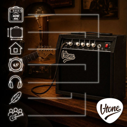 V-tone Combo Ενισχυτής Ηλεκτρικής Κιθάρας 40W Μαύρος