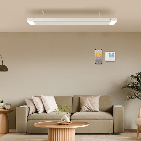 Ambianzza Επιτοίχιος LED 800W σε Λευκό Χρώμα