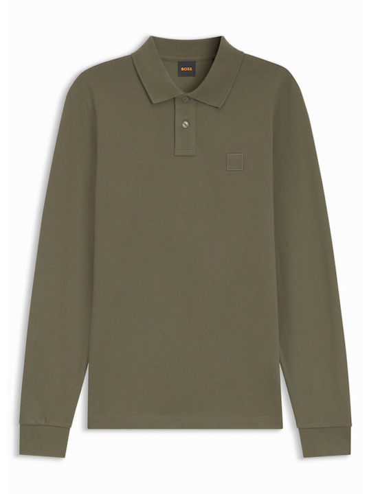Passerby Polo Long Sleeve Blouse Green